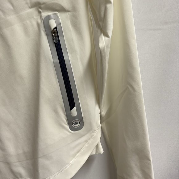 Peter Millar Jameson Popover Hooded Jacket White Size Small NWT - Picture 5 of 8